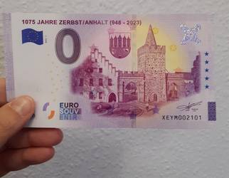 Souvenirschein zum Stadtjubiläum Schein