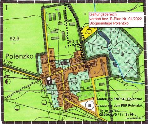 Bekanntmachung 1. Änderung Flächennutzungsplan Polenzko
