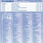 Gewinnliste der 122. Pferdemarktlotterie