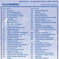 Gewinnliste 122. Pferdemarktlotterie Seite 2