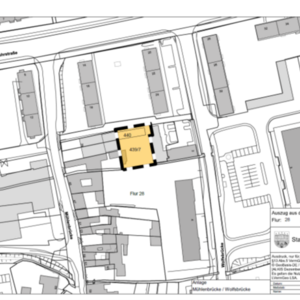 Auszug aus der Stadtgrundkarte F.5 Flstk. 66