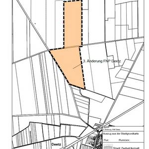 LAgeplan 3. Änderung FNP Deetz ©Quelle: GeoBasis-DE / LVermGeo LSA, ALKIS Dezember 2024, A18-223-2009-7