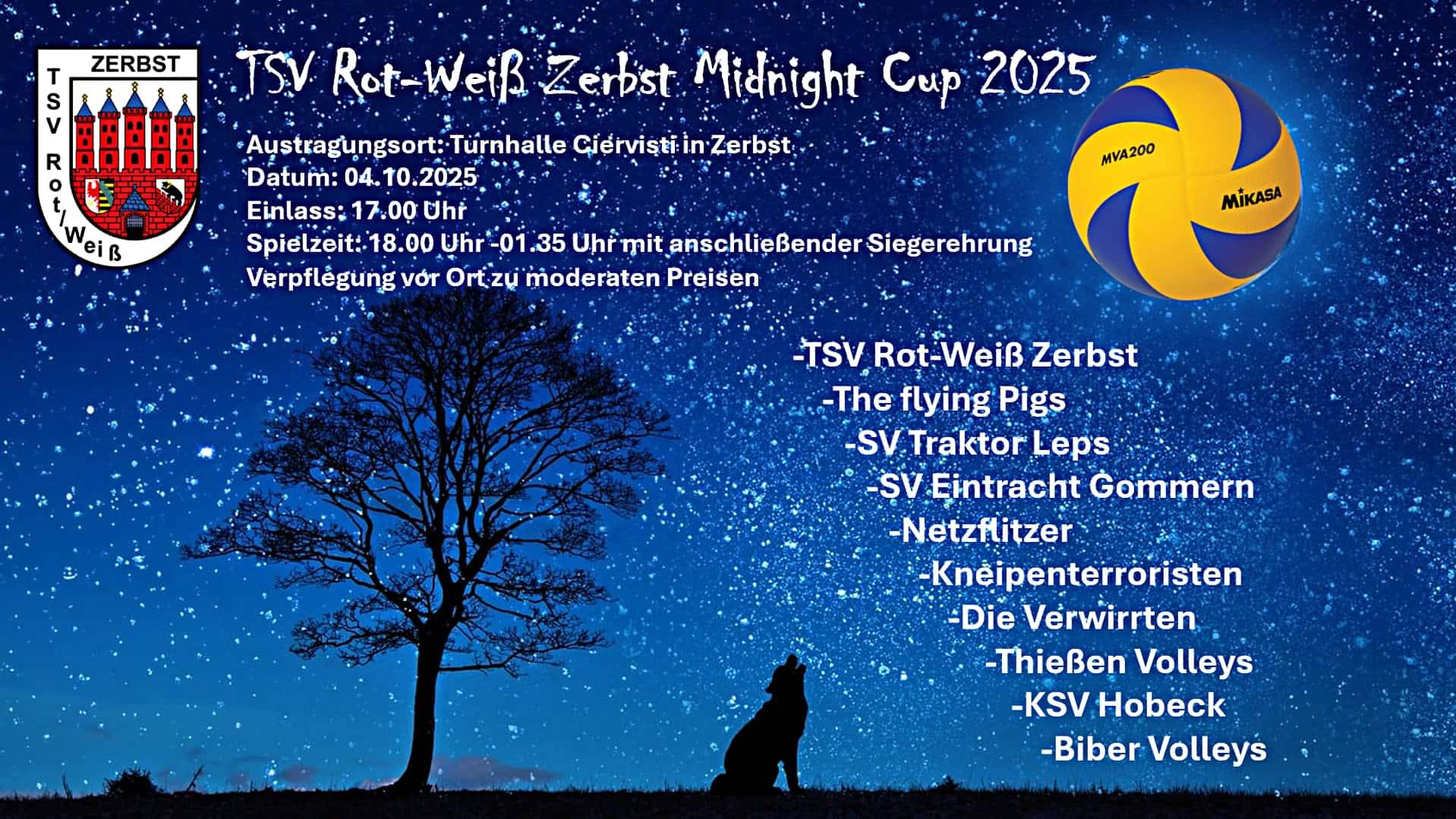 TSV Rot-Weiß Zerbst Midnight Cup 2025